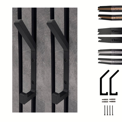 2 Garderobenhaken für Akustikpaneele und Wände