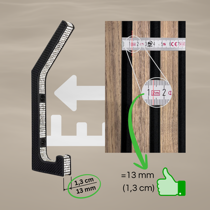 glämfän® Glamour Haken Schwarz / Silber