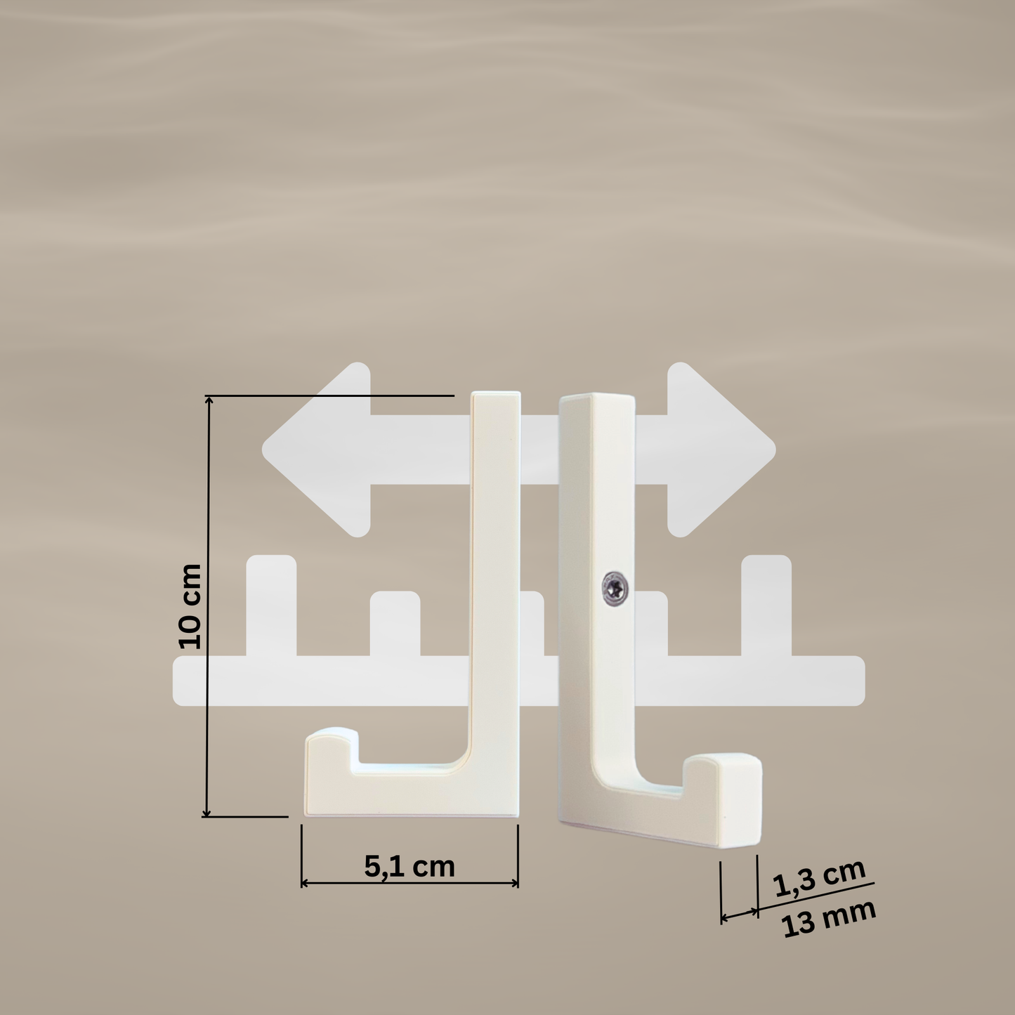 glämfän® Essential Haken kurz Weiß