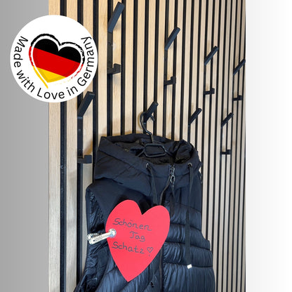 2 Garderobenhaken für Akustikpaneele und Wände