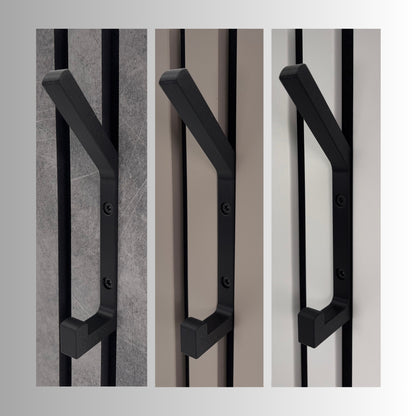 2 Garderobenhaken für Akustikpaneele und Wände