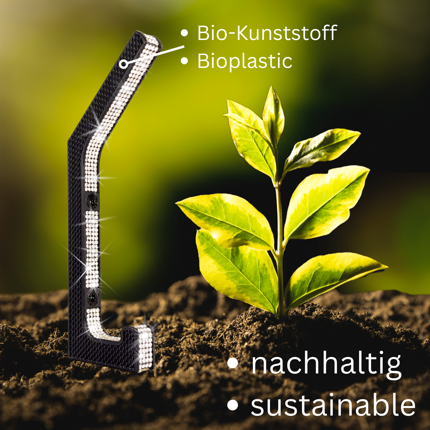 glämfän® Glamour Haken Schwarz / Silber