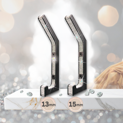 glämfän® Glamour Haken Schwarz / Silber