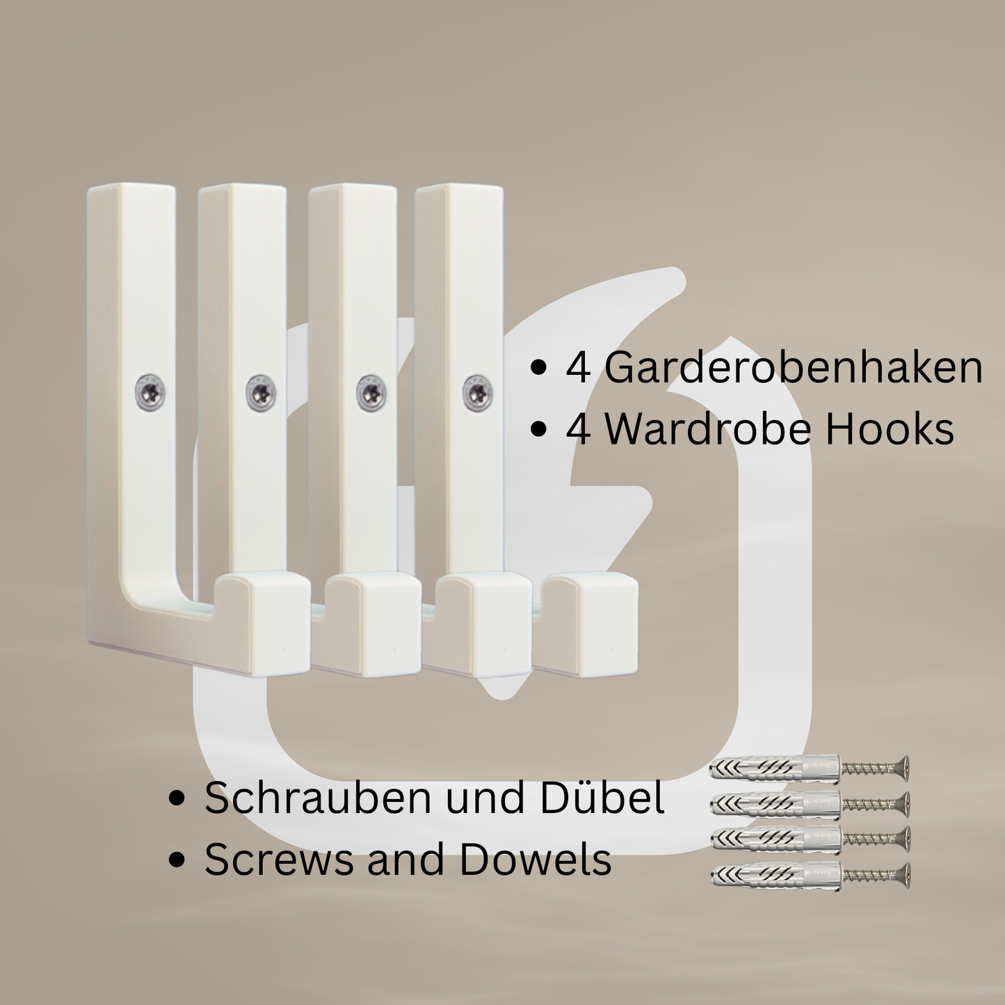 glämfän® Essential Haken kurz Weiß