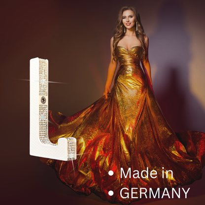 glämfän® Glamour Haken kurz Weiß / Silber