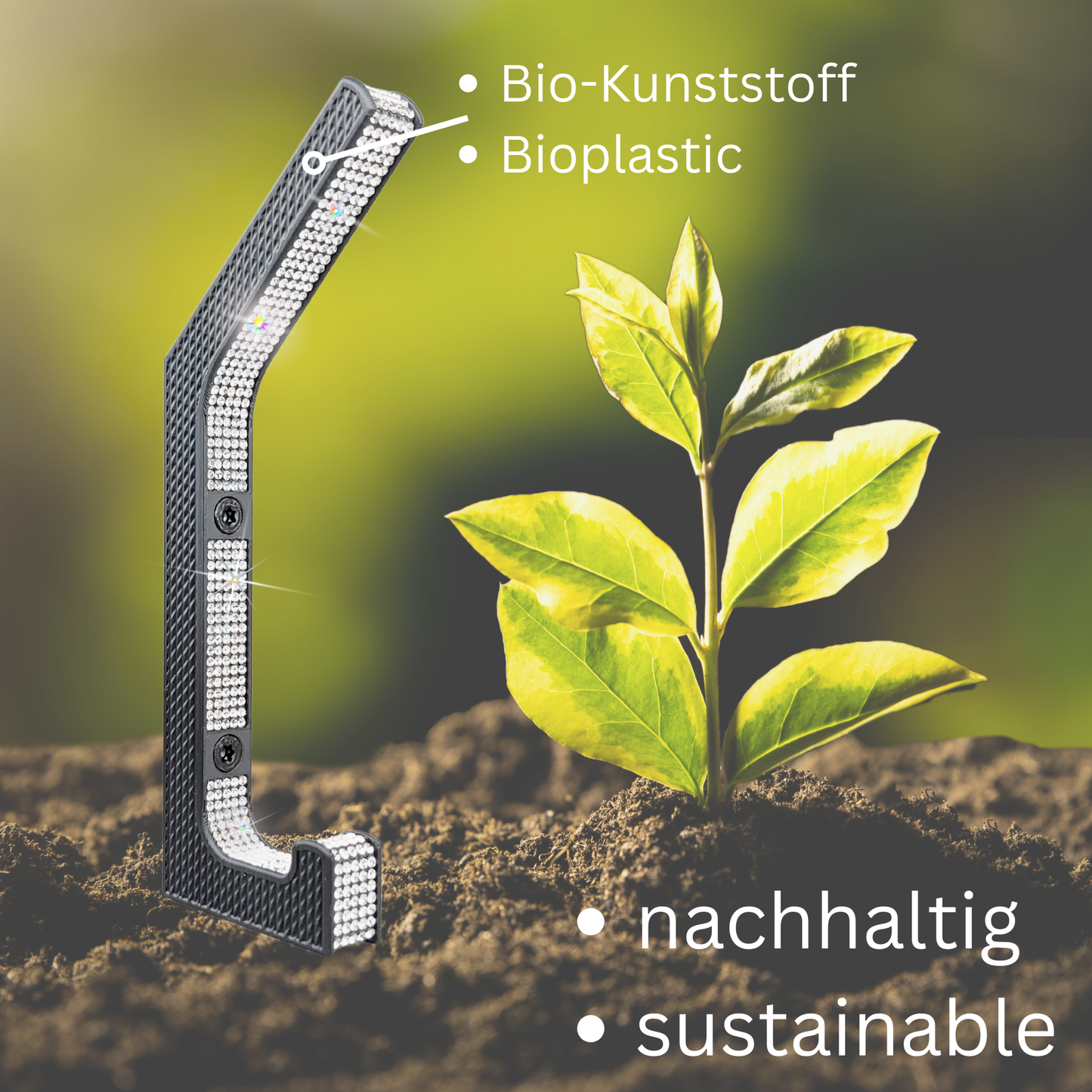 glämfän® Glamour Haken Schwarz / Silber