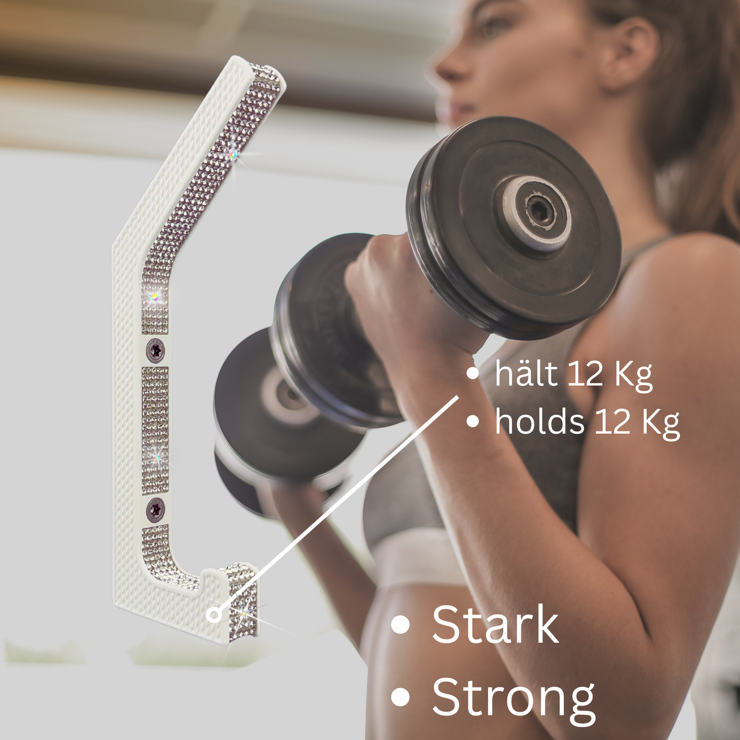 glämfän® Glamour Haken Weiß / Silber