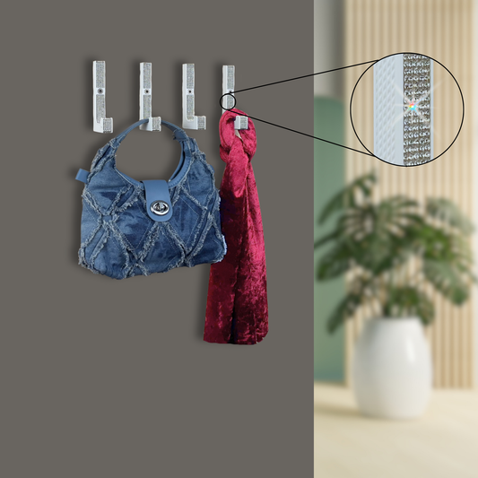 glämfän® Glamour Haken kurz Weiß / Silber