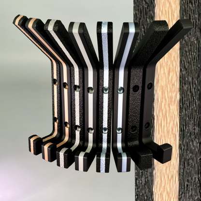 Maßanfertigung Garderobenhaken, mehrfarbig, Oberfläche vibrant